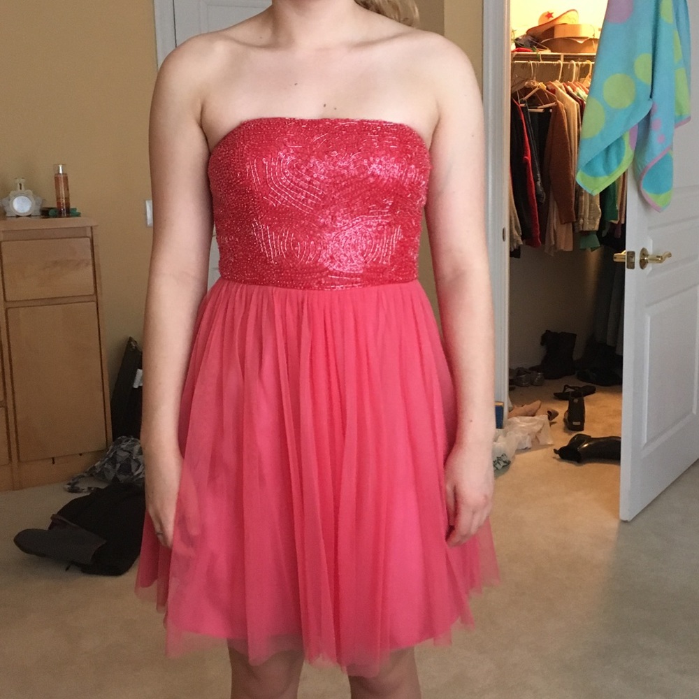 Coral shirt dress- perfect condition